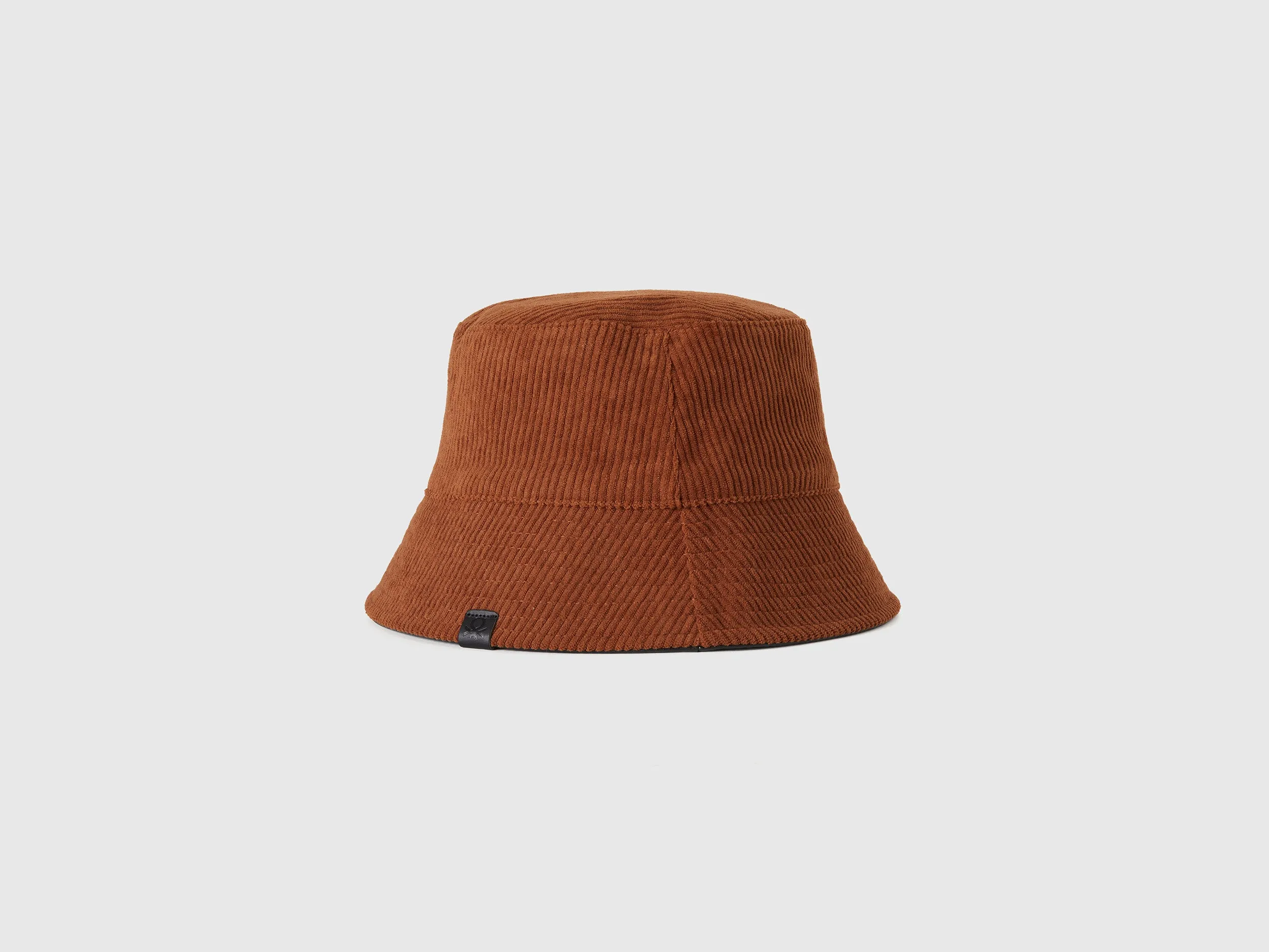 Textured Brown Reversible Bucket Hat