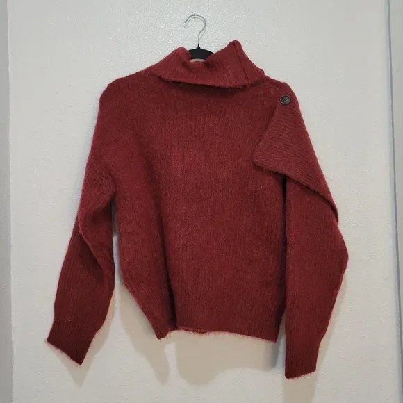 Thankoon Thakoon Chunky Scarf Turtleneck Sweater Sz S NWT