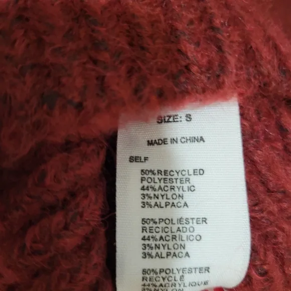 Thankoon Thakoon Chunky Scarf Turtleneck Sweater Sz S NWT
