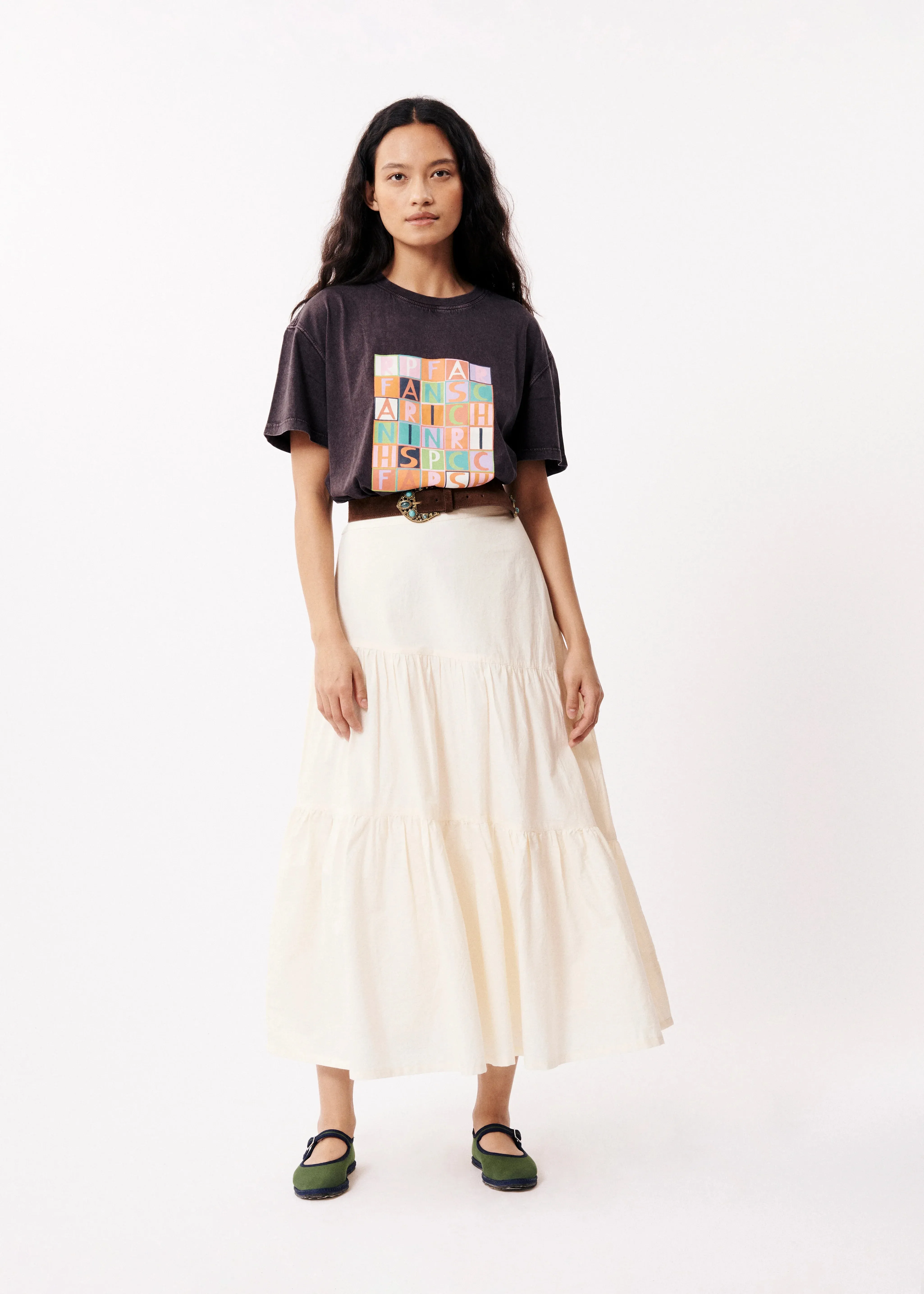 The Allyah Suede Belt by FRNCH - Chocolate