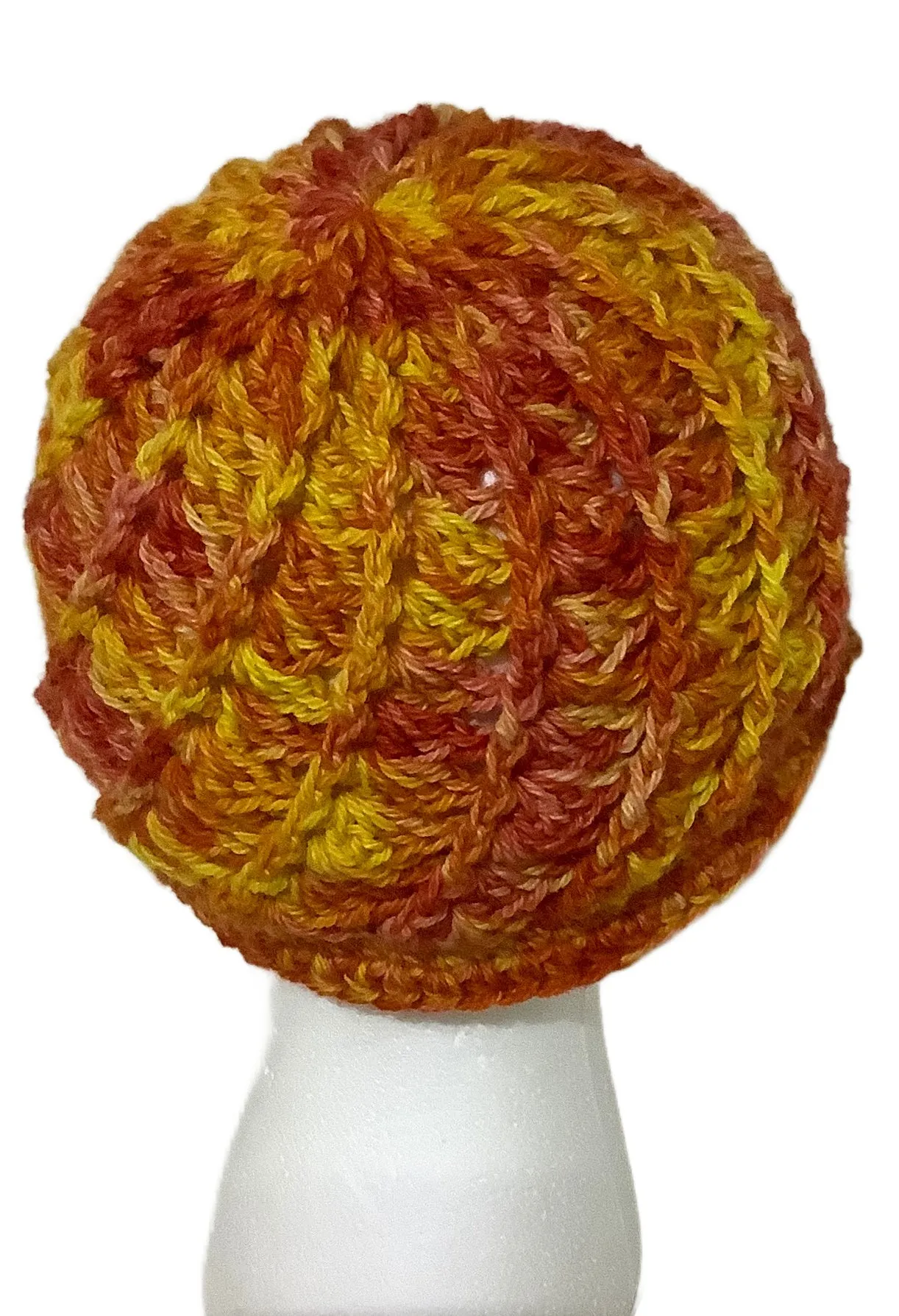 THE BEEDANCE HAT, handmade alpaca yarn, woman size, beanie with bill, Xmas gift, winter hat, stocking stuffer, made in USA