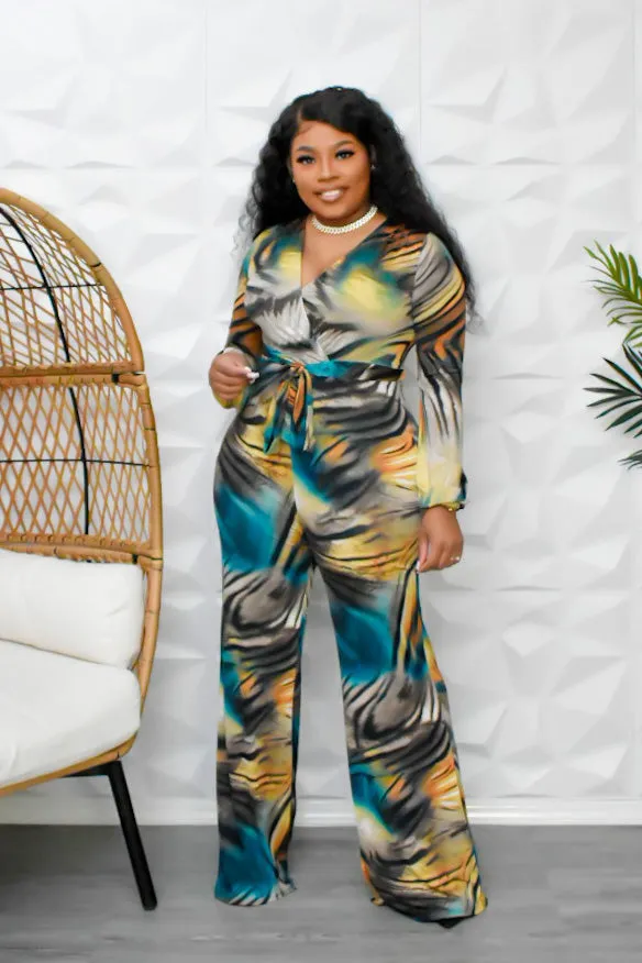 The “Follow My Lead” Teal Jumpsuit