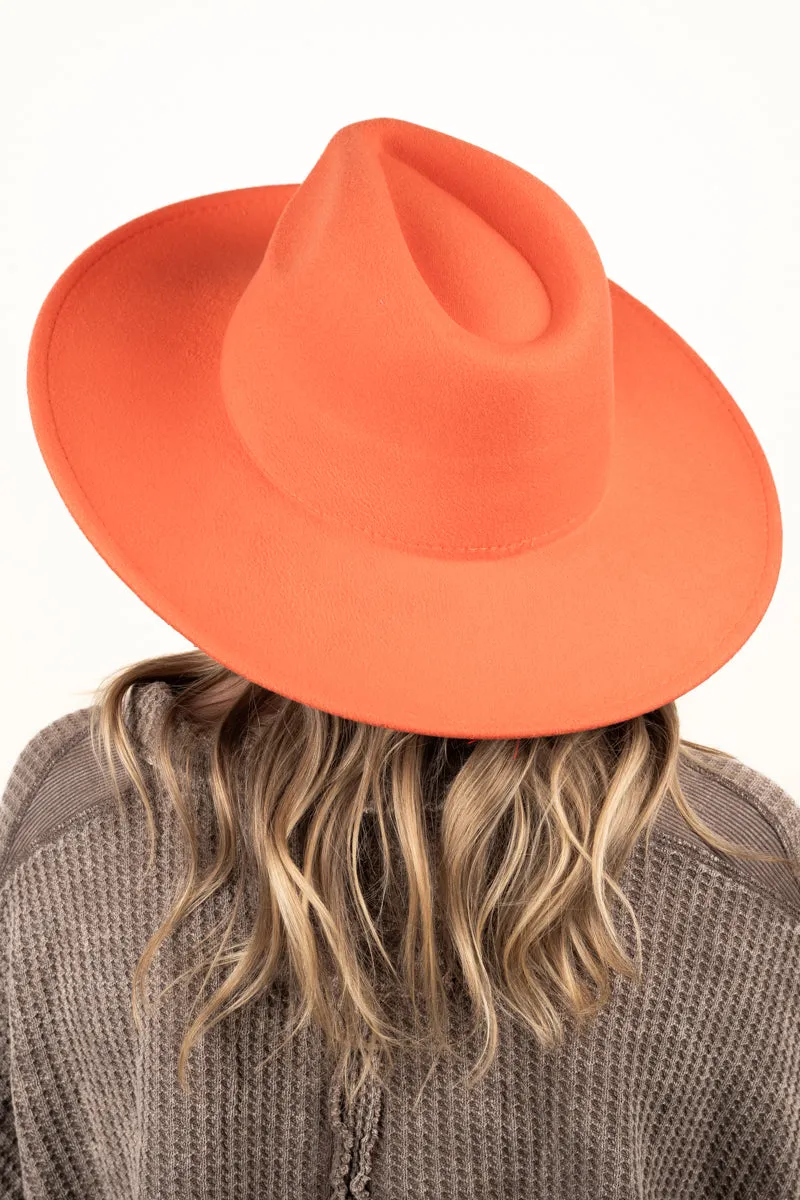 The Texanna Orange Felt Hat