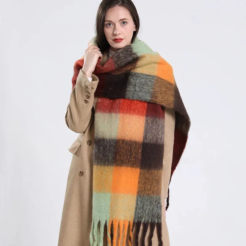 Thick Warm Cashmere Shawl Wraps