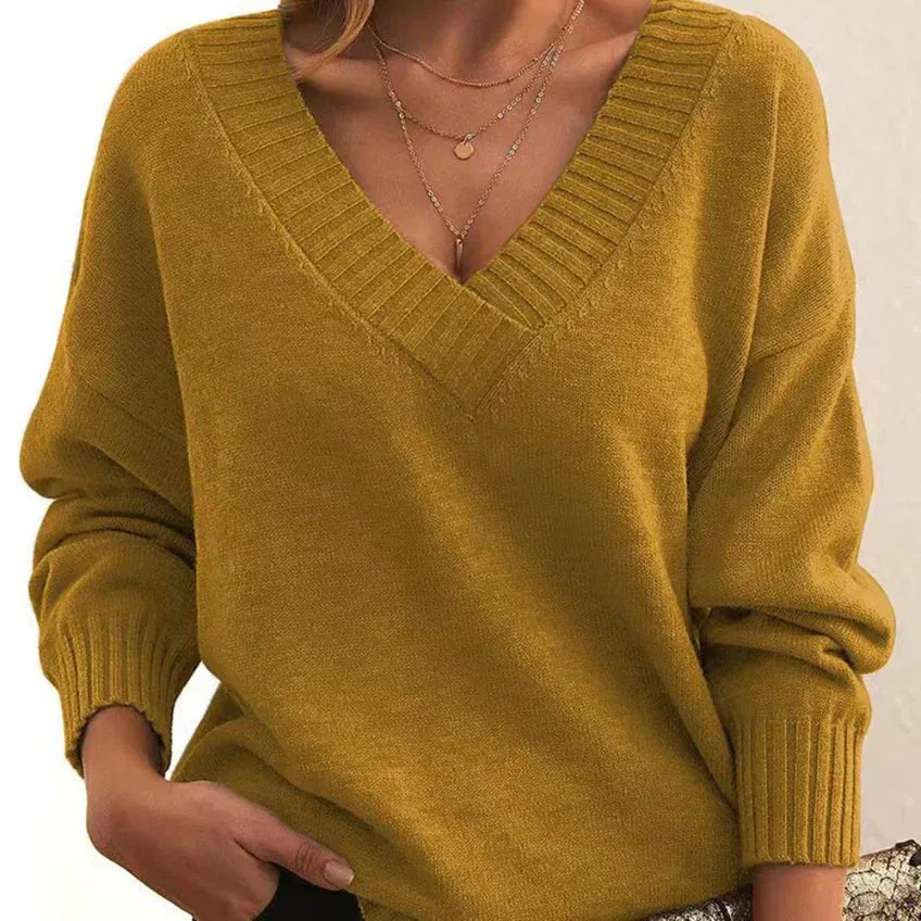 Tiala - V-Neck Sweater For Women