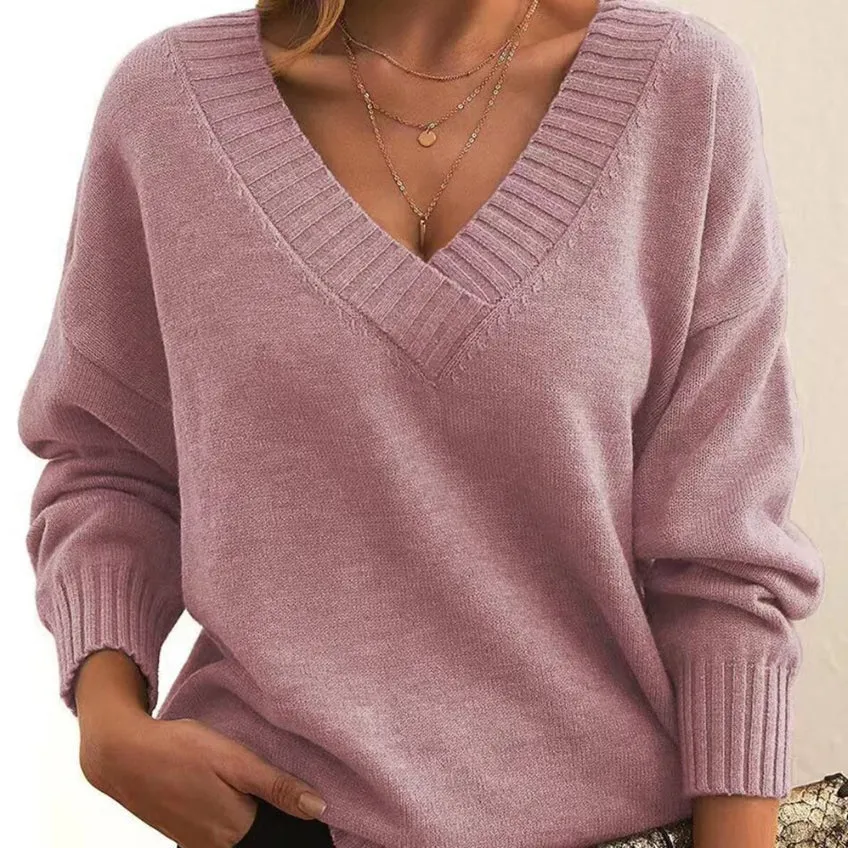 Tiala - V-Neck Sweater For Women
