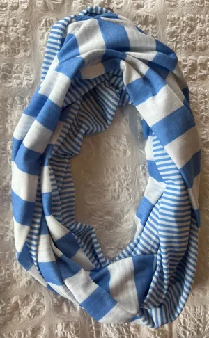 TICKLED PINK GAMEDAY STRIPES INFINITY SCARF