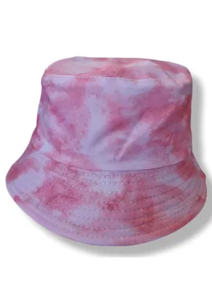 Tie Dye Reversible Bucket Hat - Peach