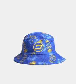 TIKI BUCKET HAT - BLUE / YELLOW