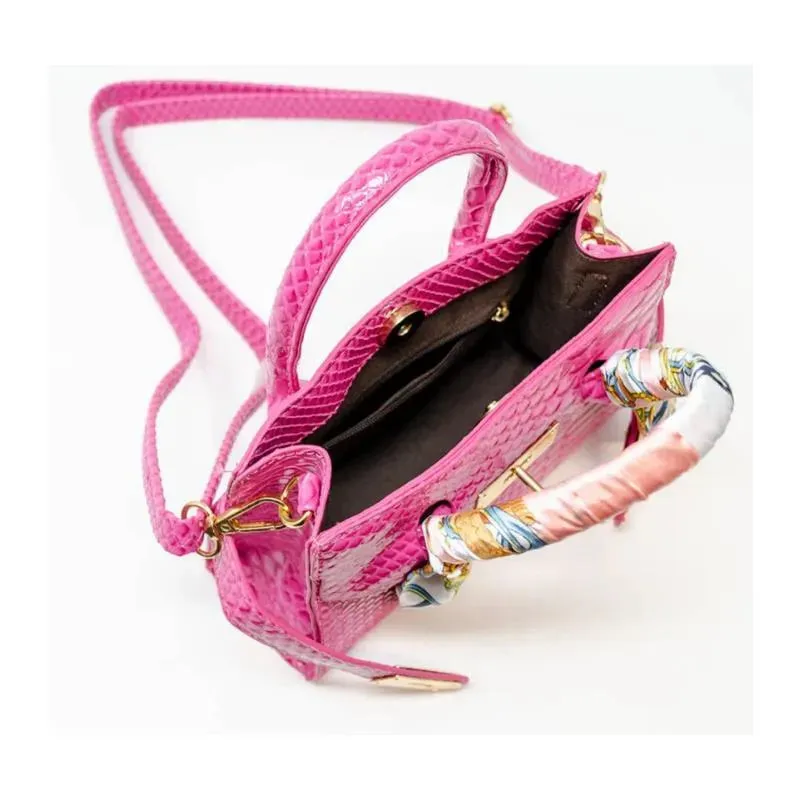Tiny Treats - Crocodile Scarf Handbag, Red