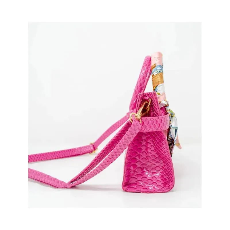 Tiny Treats - Crocodile Scarf Handbag, Red