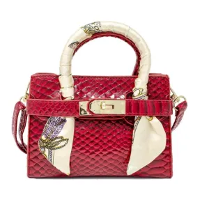 Tiny Treats - Crocodile Scarf Handbag, Red
