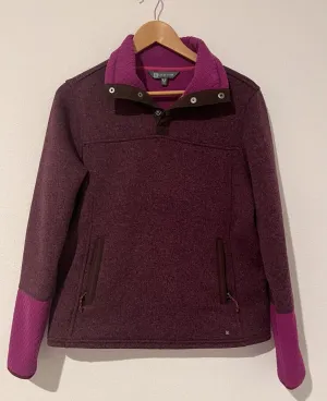 TITLE NINE Womens Purple Collared Jacket/Sweater Sz M Athletic Pullover
