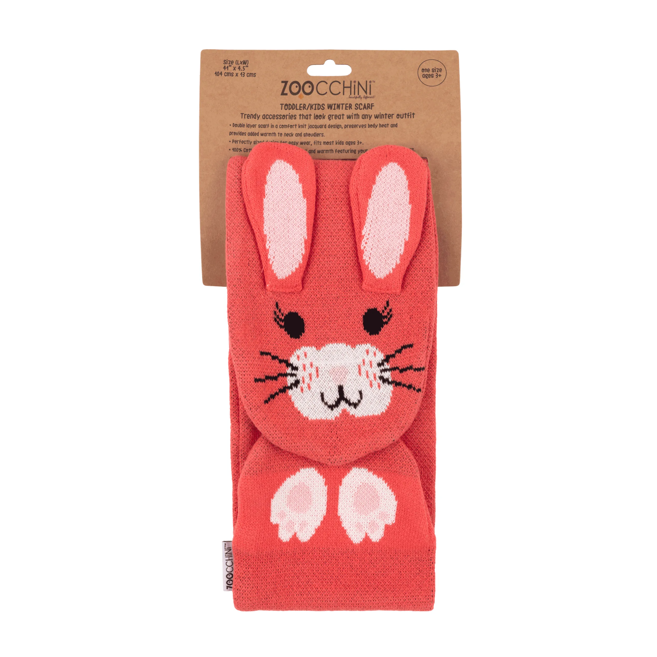 Toddler/kids Winter Knit Scarf - Bella The Bunny