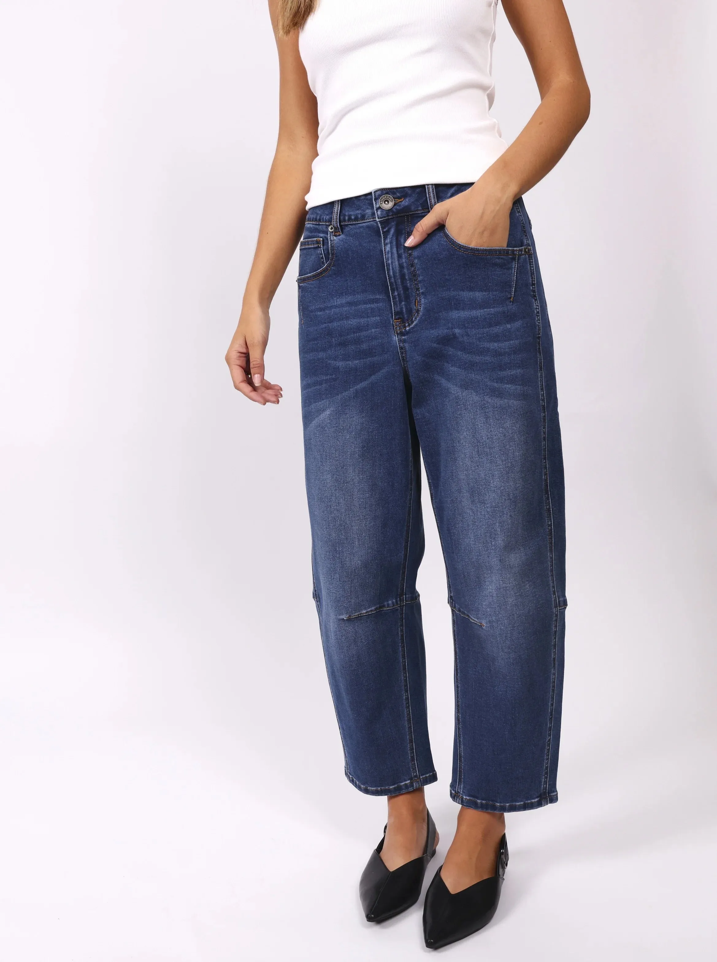 Toni Barrel Jeans - Blue
