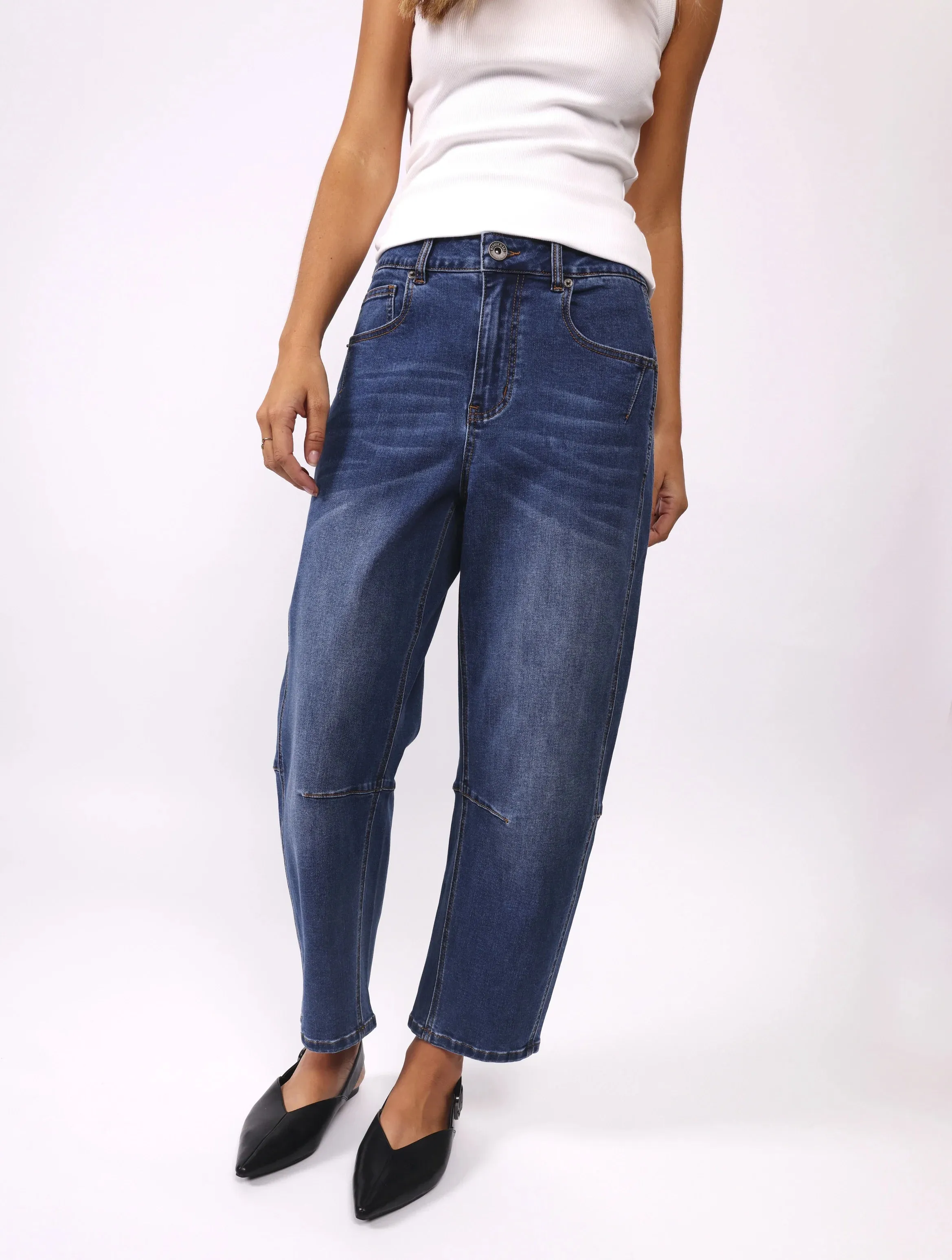 Toni Barrel Jeans - Blue