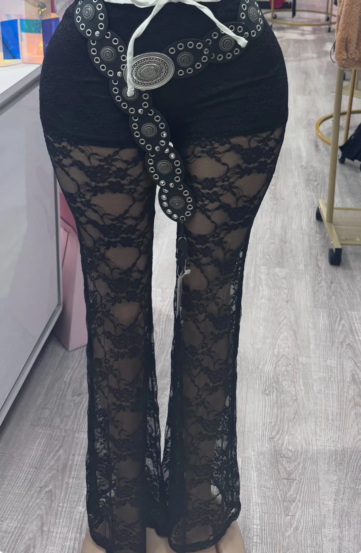 Trendy Retro Y2K OVAL DESIGN STUDDED WAIST BELT