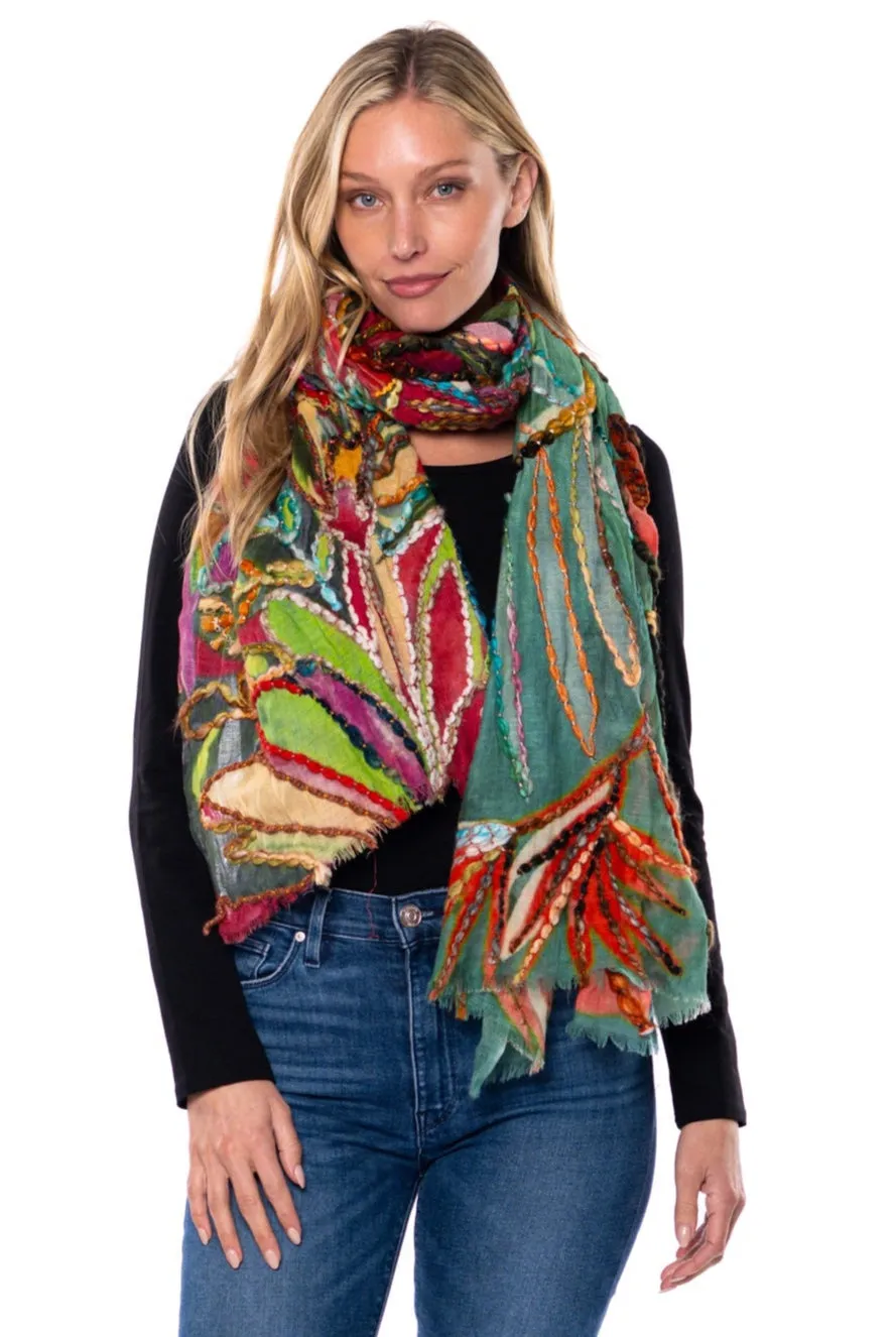 Tropical Palm Scarf