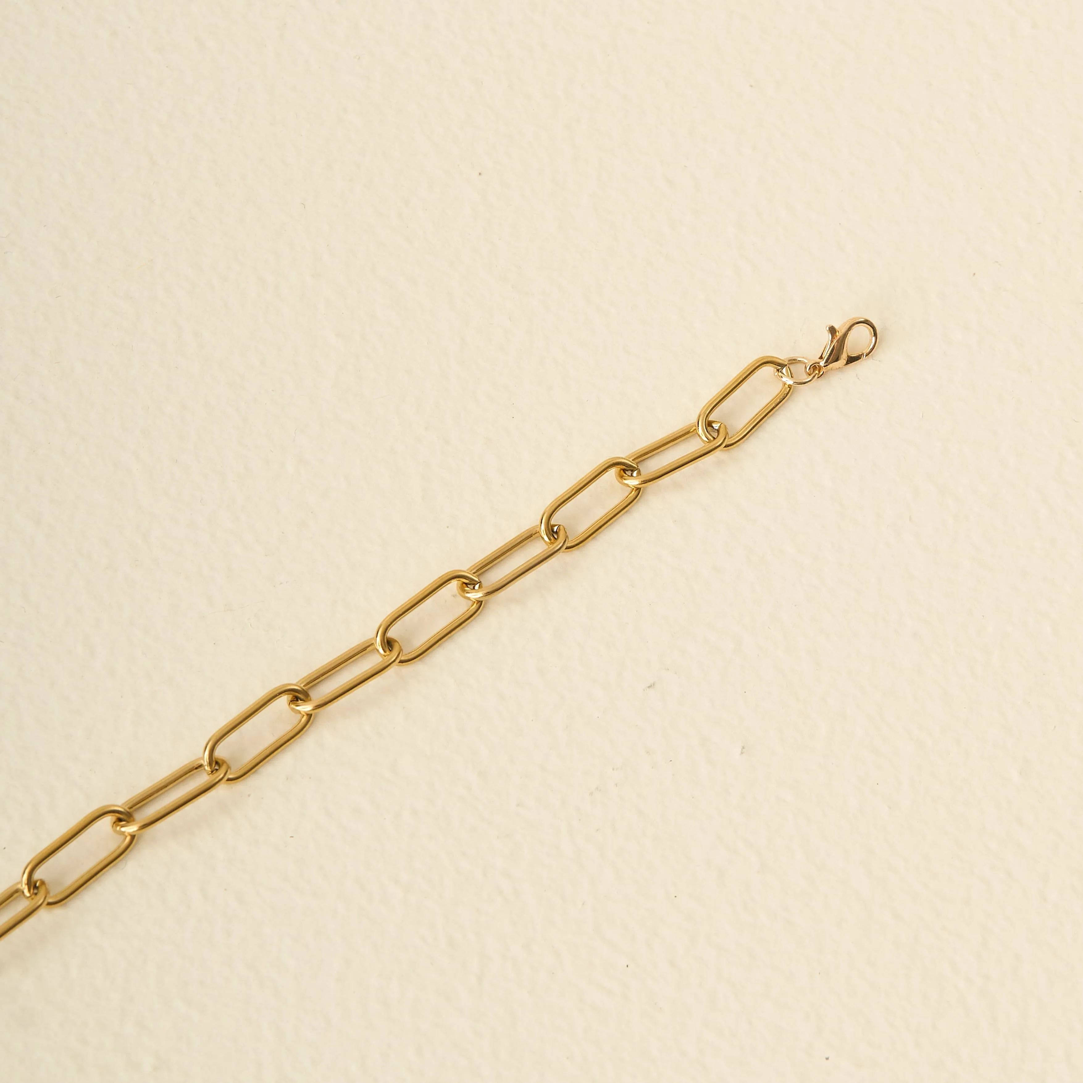 Trucker Hat Chain-Paperclip Chain-Gold