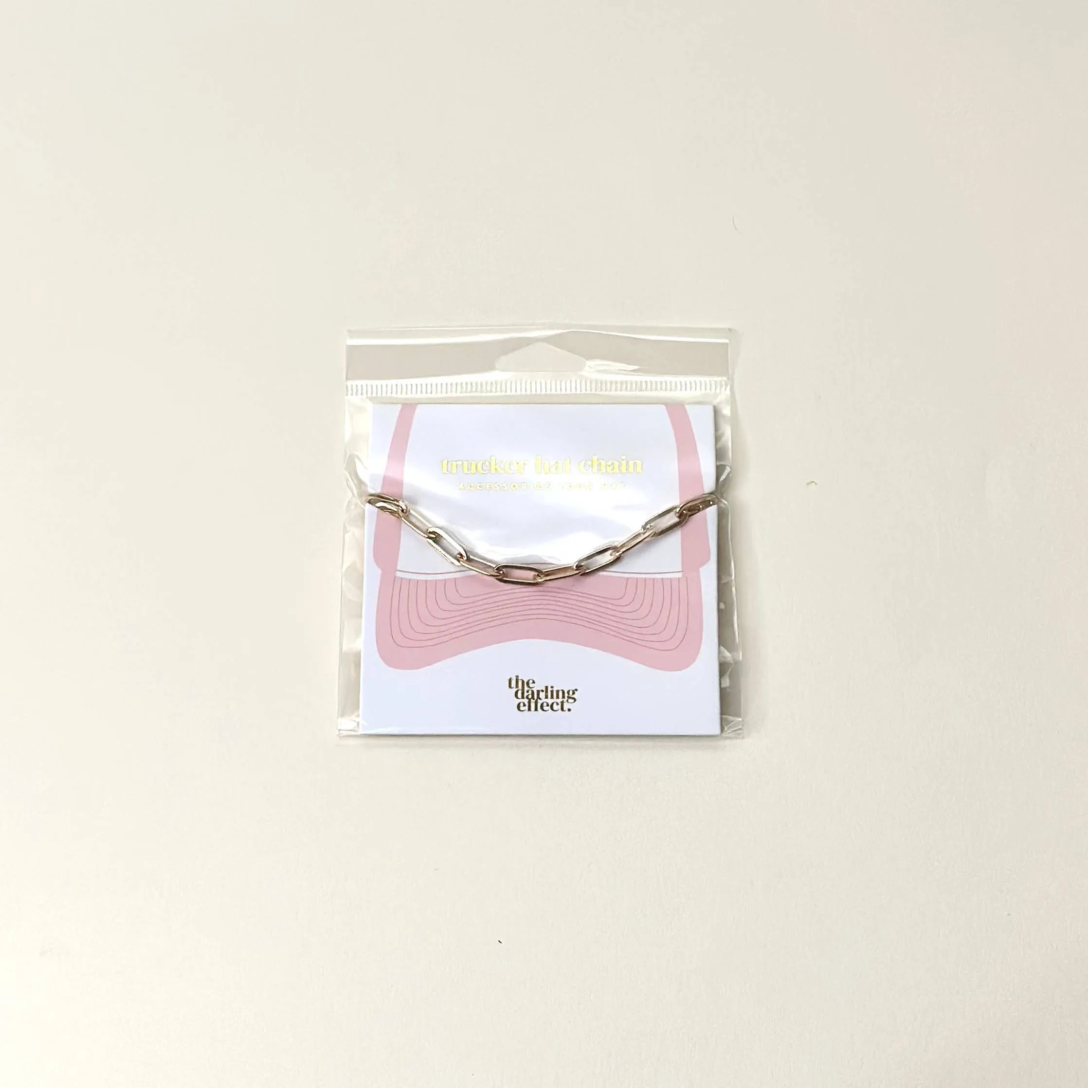 Trucker Hat Chain-Paperclip Chain-Gold
