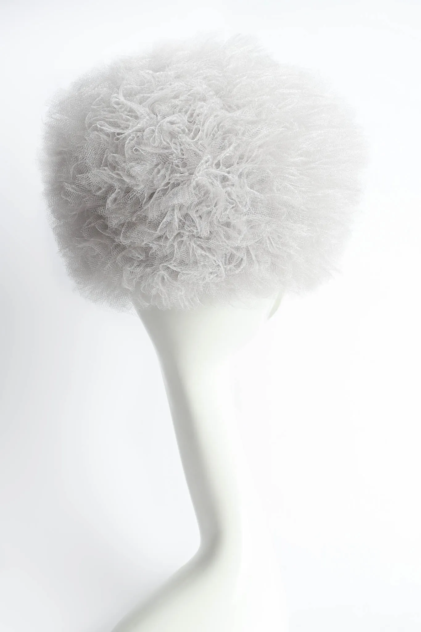 Tulle Flower Pillbox Hat