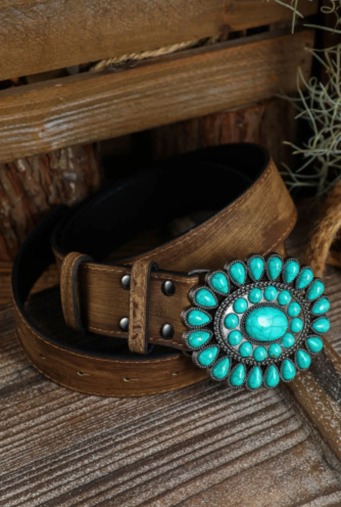 Turquoise Buckle Belt