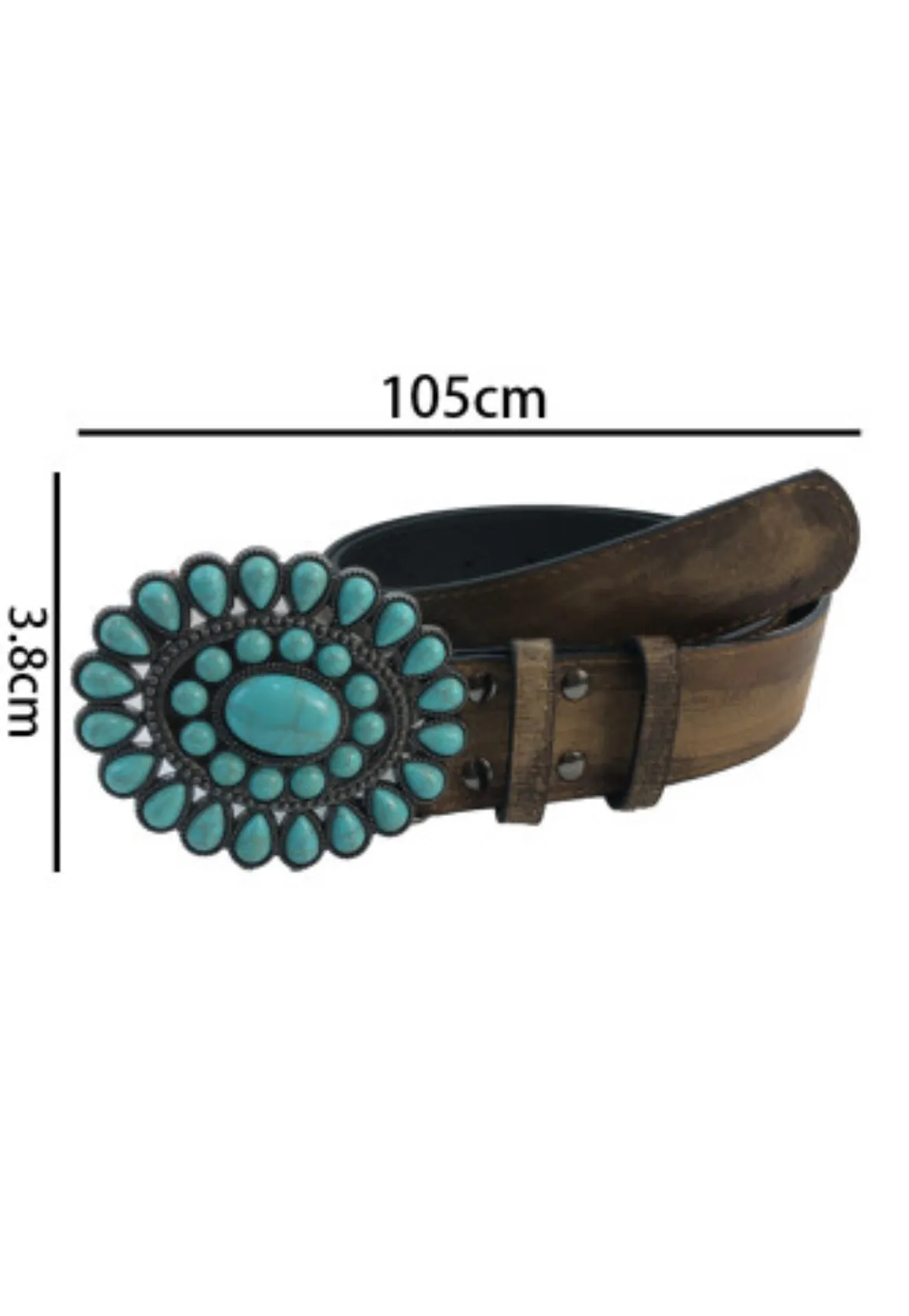 Turquoise Buckle Belt