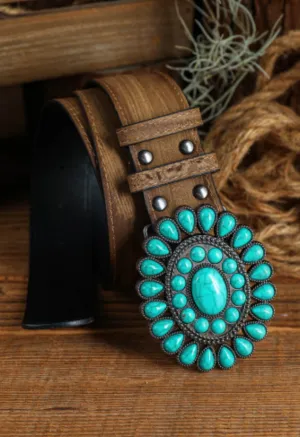 Turquoise Buckle Belt