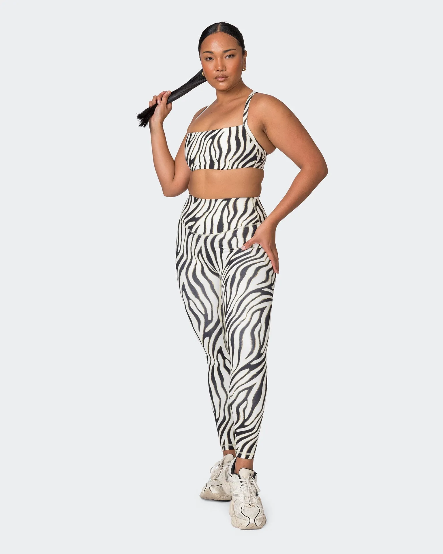 Ultra Everyday Ankle Length Leggings - Zebra Print