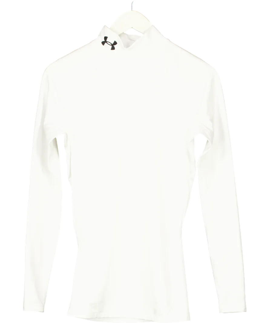 Under Armour White Men's Coldgear® Compression Mock UK M