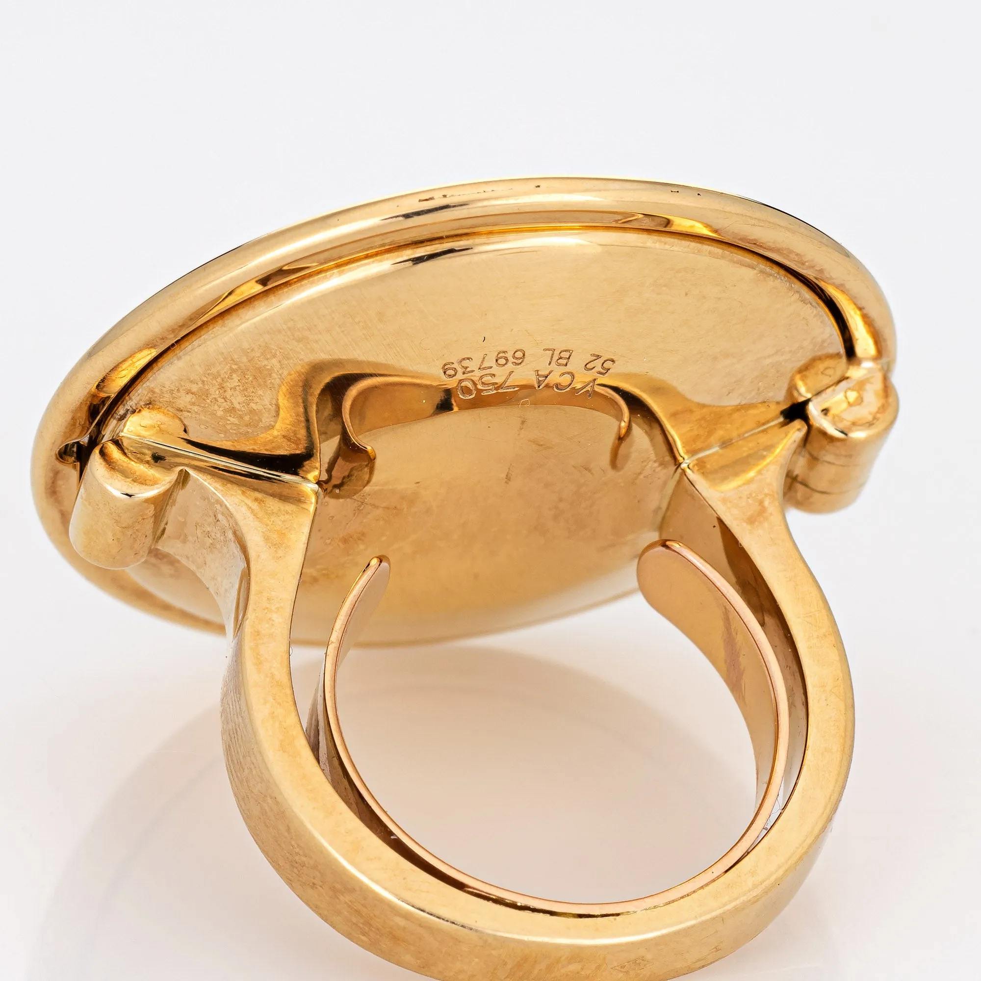 Van Cleef & Arpels Chapeau Chinois Ring 18k Gold Paris Opens Estate VCA Sz 52