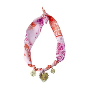 Veronica Multi Charm Scarf Necklace