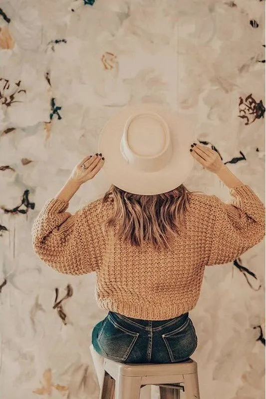 Vida Ivory Felt Gambler Hat