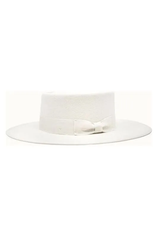 Vida Ivory Felt Gambler Hat