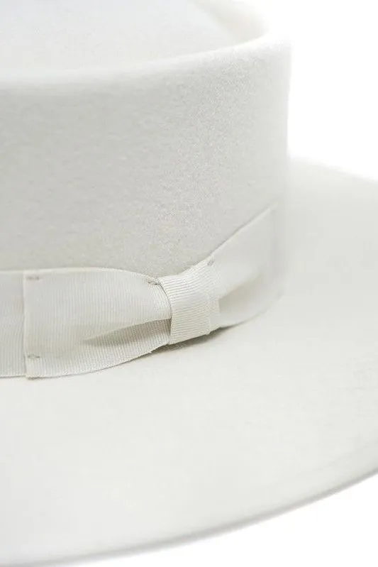 Vida Ivory Felt Gambler Hat