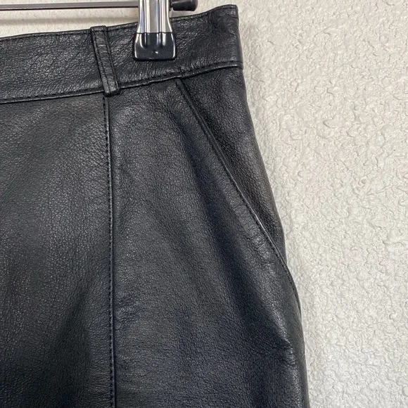 Vintage 90s Leather pencil‎ skirt