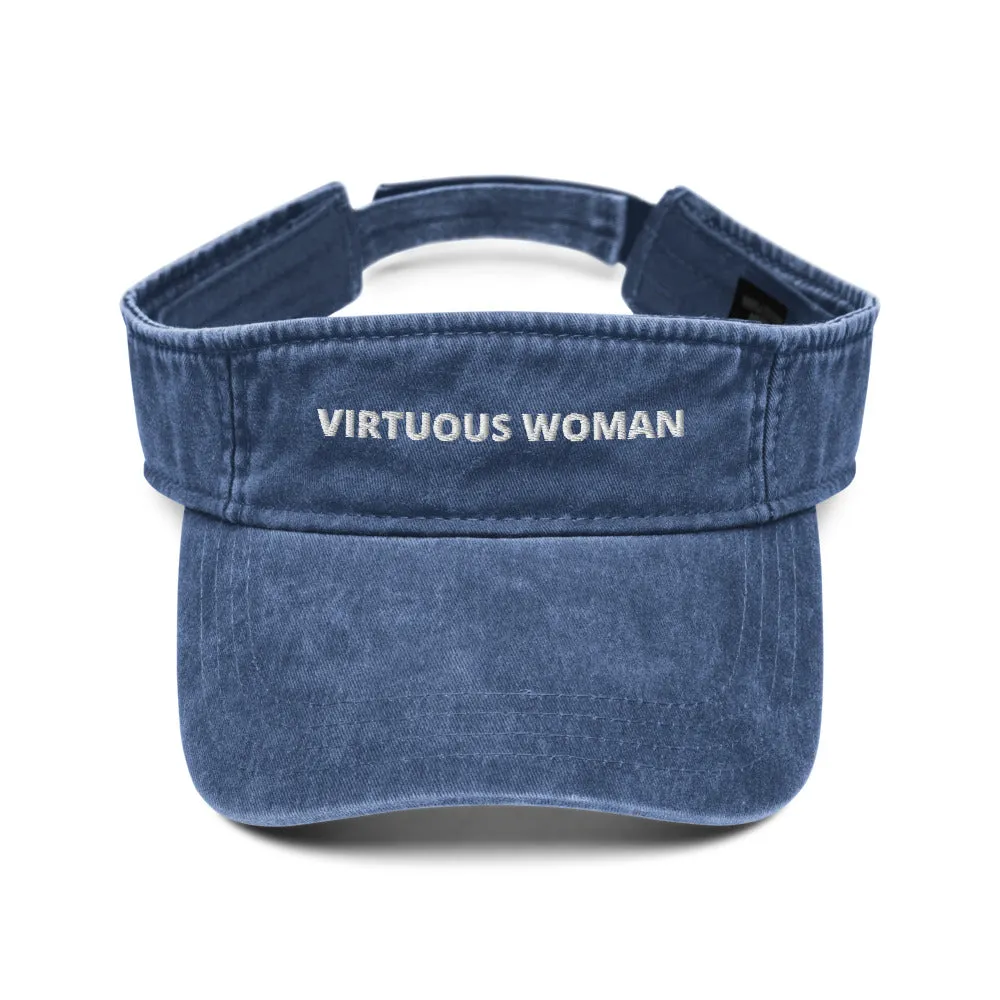 Virtuous Woman Denim visor