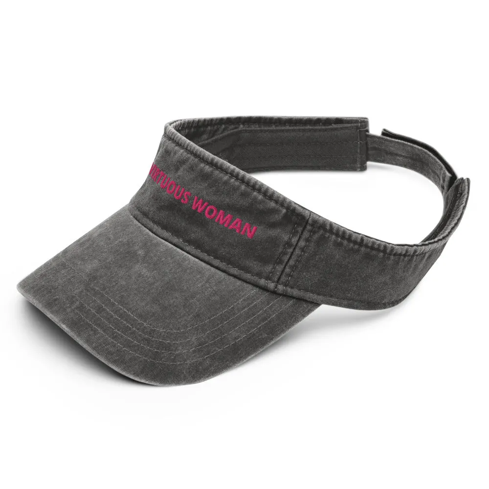 Virtuous Woman Denim visor