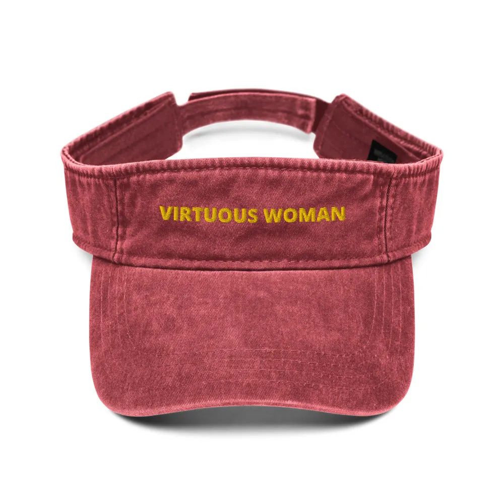 Virtuous Woman Denim visor
