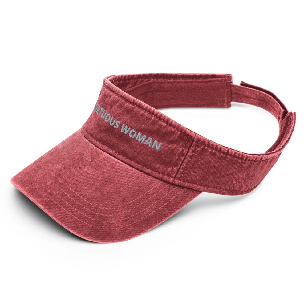 Virtuous Woman Denim visor