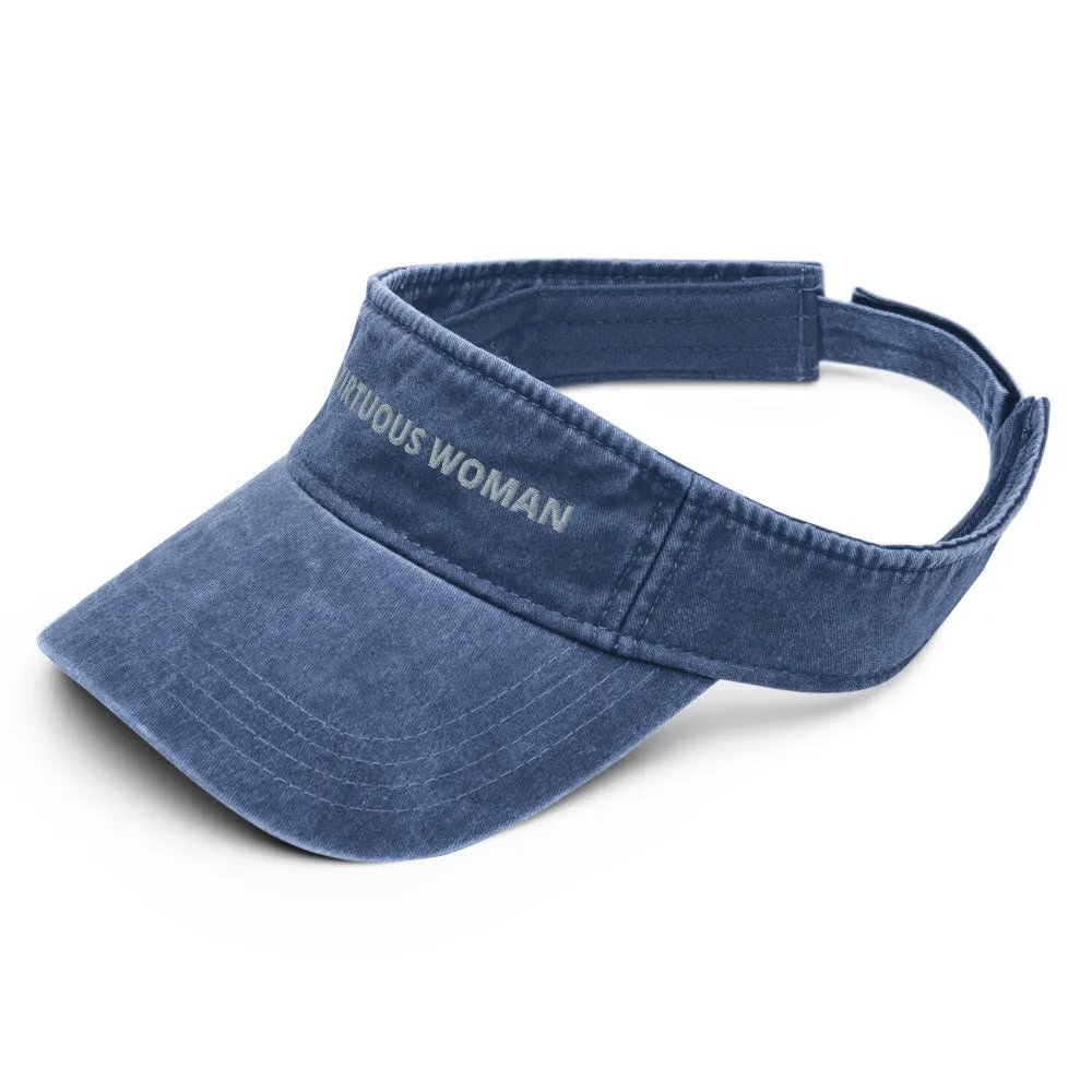 Virtuous Woman Denim visor