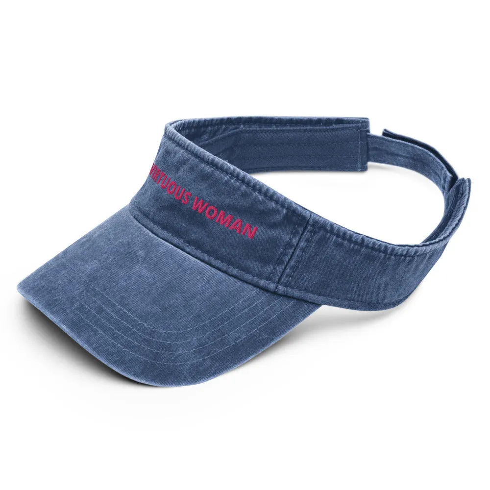 Virtuous Woman Denim visor