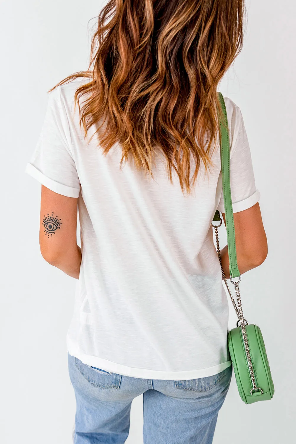 Wanna Be A Cowgirl Sequin Hat T-Shirt