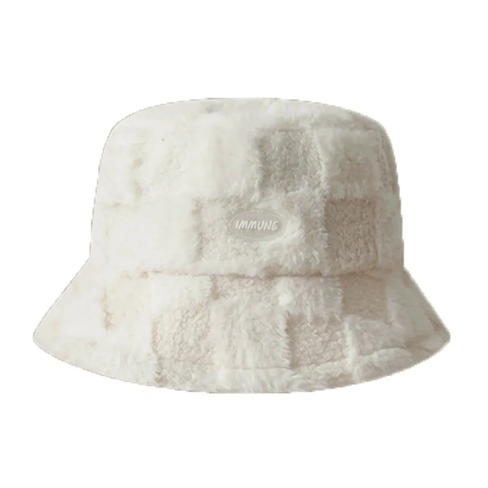 Warm Lamb Wool Bucket Hat - Fashionable Winter Fisherman Hat for Girls and Boys