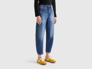 Washed Balloon Fit Jeans
