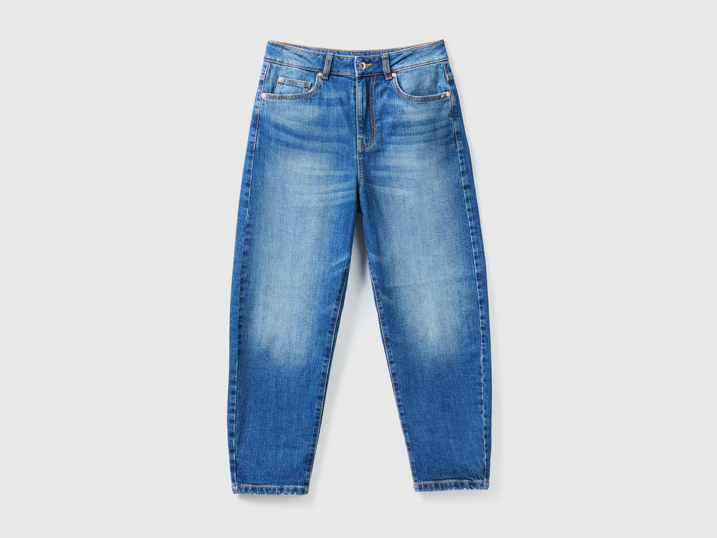 Washed Balloon Fit Jeans