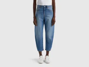 Washed Balloon Fit Jeans