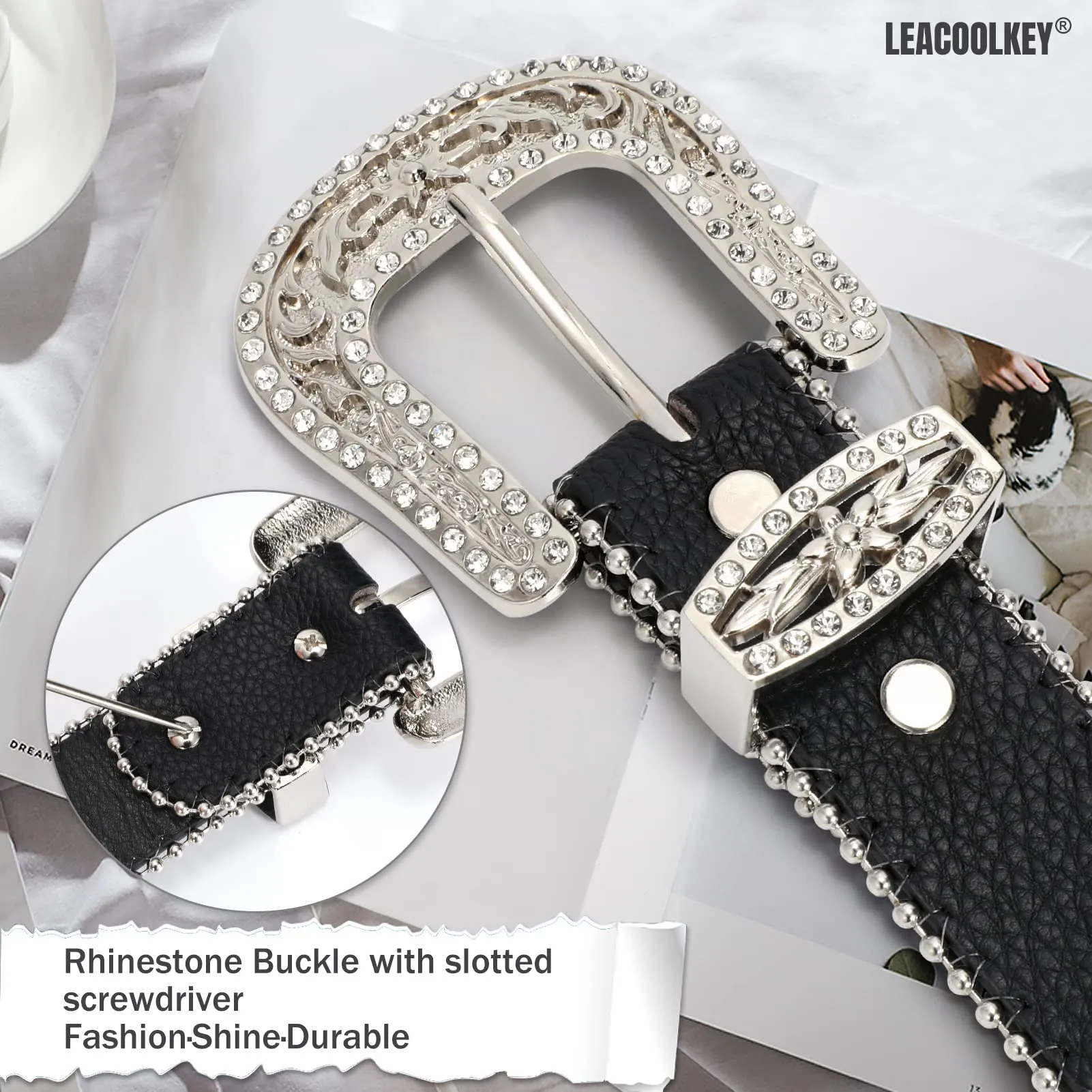Western Cowgirl Rhinestone Belt for Jeans  Fashion Rhinestone Belt for Women Men  Ladies Bling Rhinestone Belt for Dress