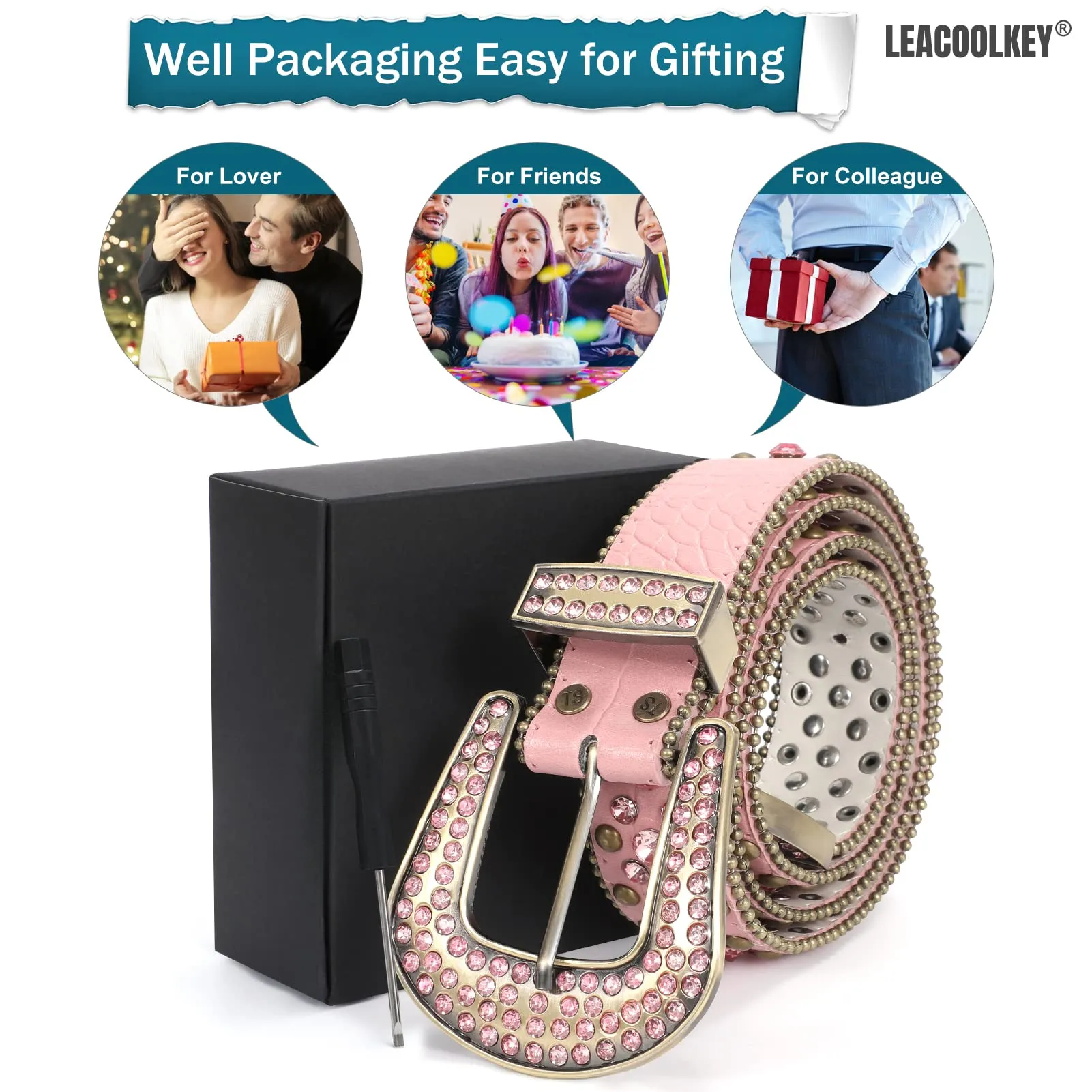Western Cowgirl Rhinestone Belt for Jeans  Fashion Rhinestone Belt for Women Men  Ladies Bling Rhinestone Belt for Dress