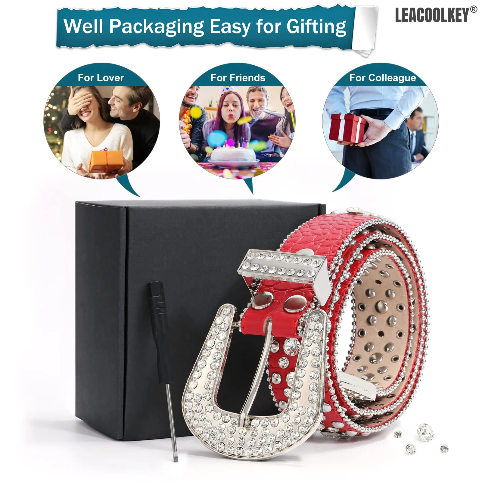Western Cowgirl Rhinestone Belt for Jeans  Fashion Rhinestone Belt for Women Men  Ladies Bling Rhinestone Belt for Dress